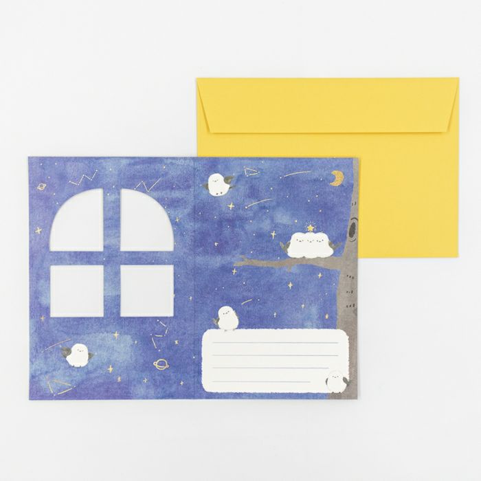 窓あきﾒｯｾｰｼﾞｶｰﾄﾞ 星空ことり