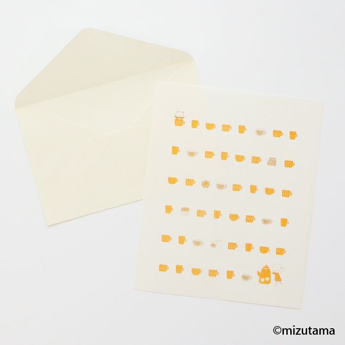 ｵﾝﾗｲﾝ限定 遊び箋 おかっぱちゃんと紅茶