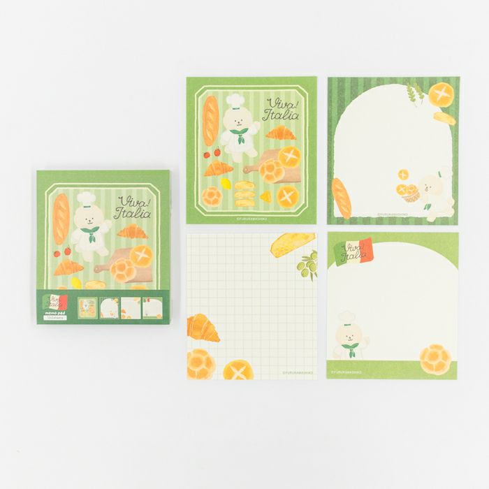 ﾒﾓﾊﾟｯﾄﾞ ﾊﾟﾝわんこ ｲﾀﾘｱ