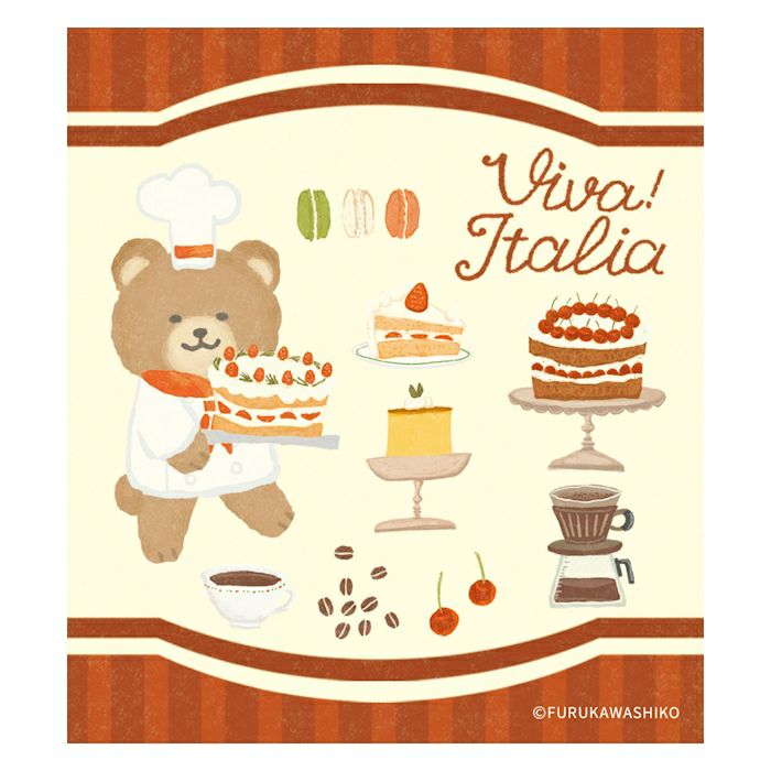 ﾒﾓﾊﾟｯﾄﾞ ﾃﾞｻﾞｰﾄくま ｲﾀﾘｱ