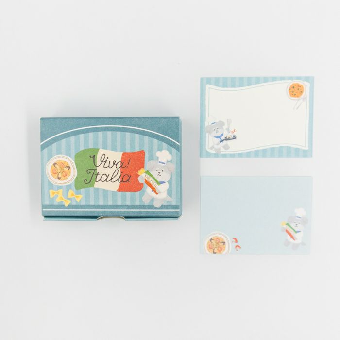 箱入りﾒﾓ ﾊﾟｽﾀわんこ ｲﾀﾘｱ