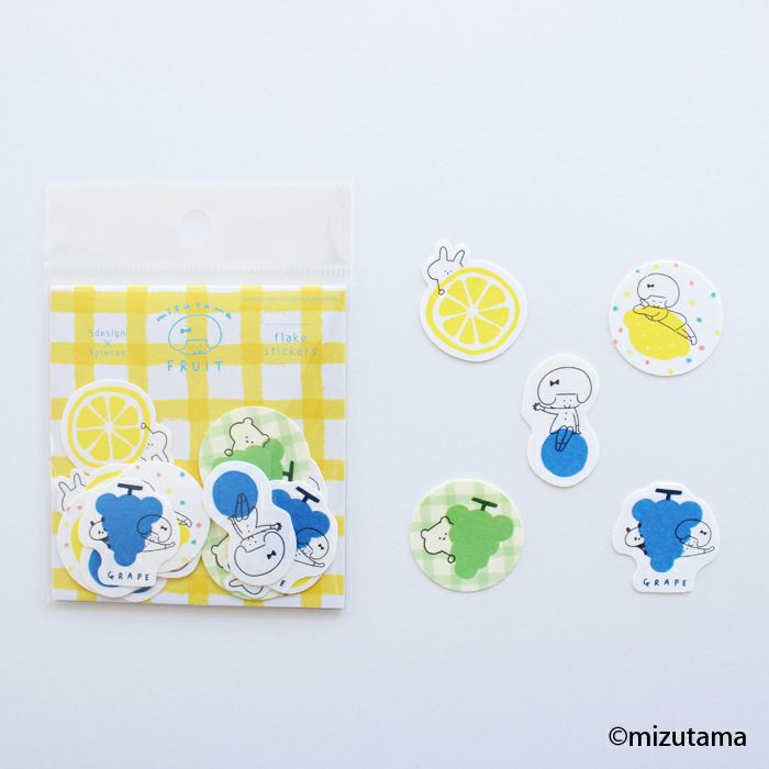 ｵﾝﾗｲﾝ限定 和紙ﾌﾚｰｸｼｰﾙ FRUIT LEMON×GRAPE