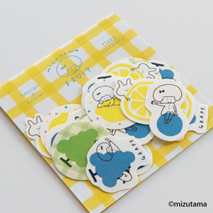 ｵﾝﾗｲﾝ限定 和紙ﾌﾚｰｸｼｰﾙ FRUIT LEMON×GRAPE