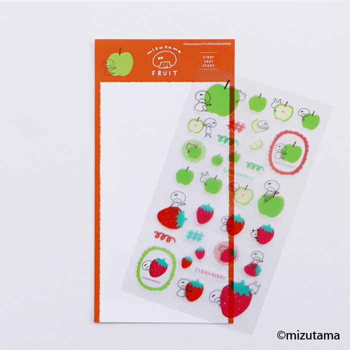 ｵﾝﾗｲﾝ限定 透明ｼｰﾙｼｰﾄ FRUIT GA×ST