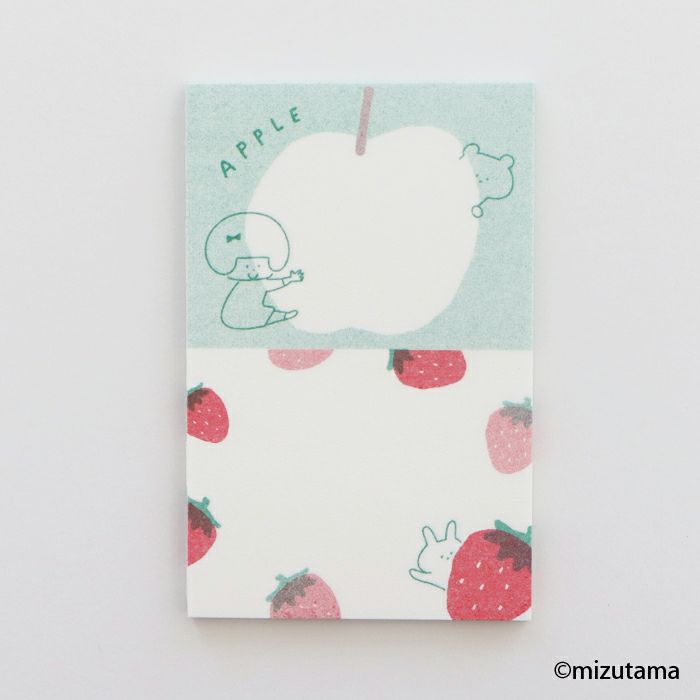 ｵﾝﾗｲﾝ限定 ﾆｺｲﾁmemo FRUIT GREEN APPLE×STRAWBERRY | 古川紙工公式