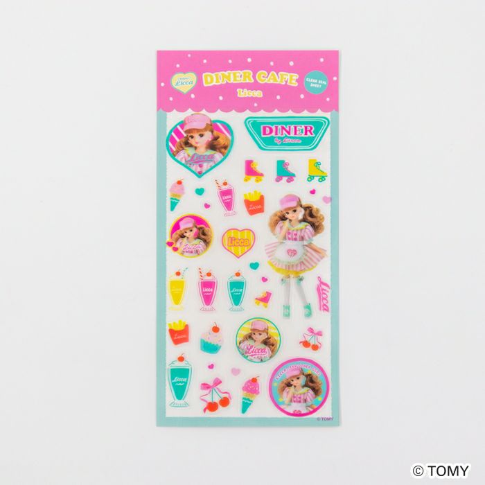 透明ｼｰﾙｼｰﾄ ﾀﾞｲﾅｰｶﾌｪ ﾘｶちゃん