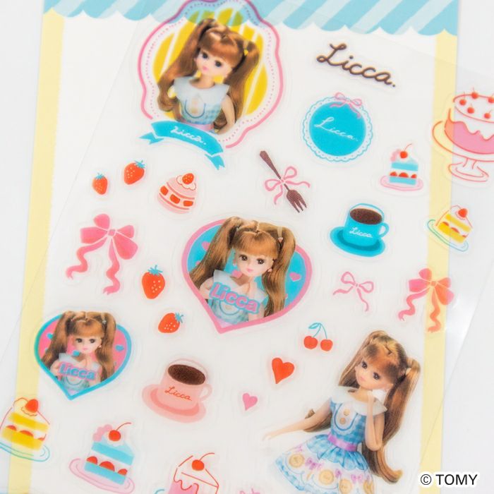 透明ｼｰﾙｼｰﾄ ｹｰｷｼｮｯﾌﾟ ﾘｶちゃん