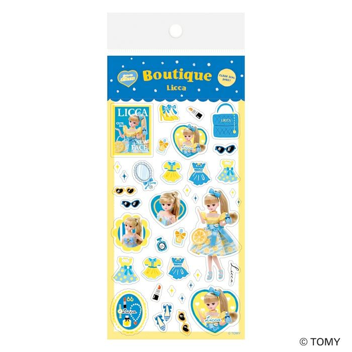 透明ｼｰﾙｼｰﾄ ﾌﾞﾃｨｯｸ ﾘｶちゃん