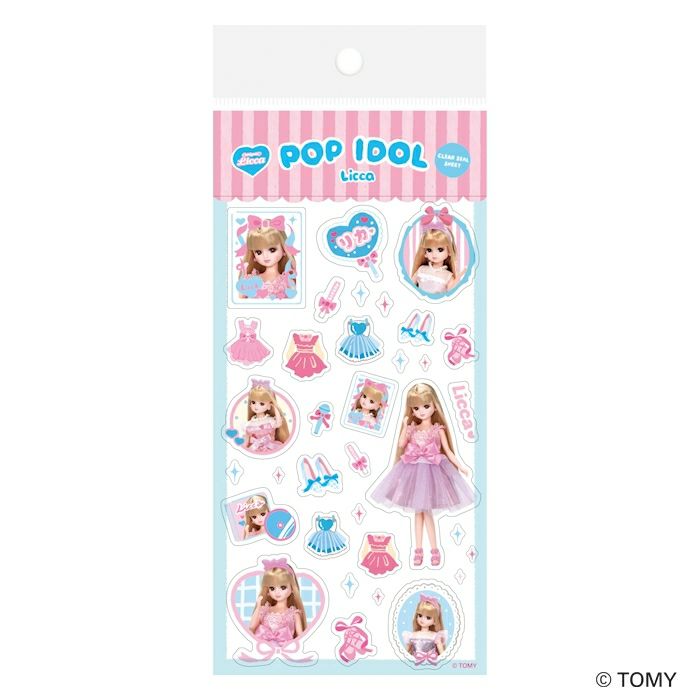 透明ｼｰﾙｼｰﾄ ｱｲﾄﾞﾙ ﾘｶちゃん