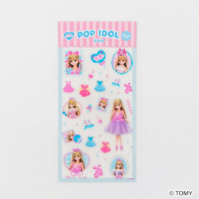 透明ｼｰﾙｼｰﾄ ｱｲﾄﾞﾙ ﾘｶちゃん