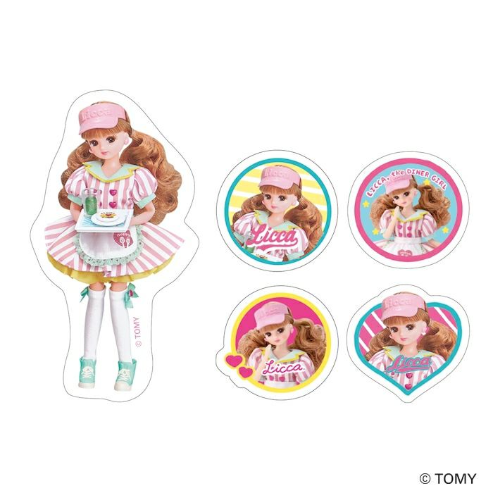 箱入りﾌﾚｰｸｼｰﾙ ﾀﾞｲﾅｰｶﾌｪ ﾘｶちゃん