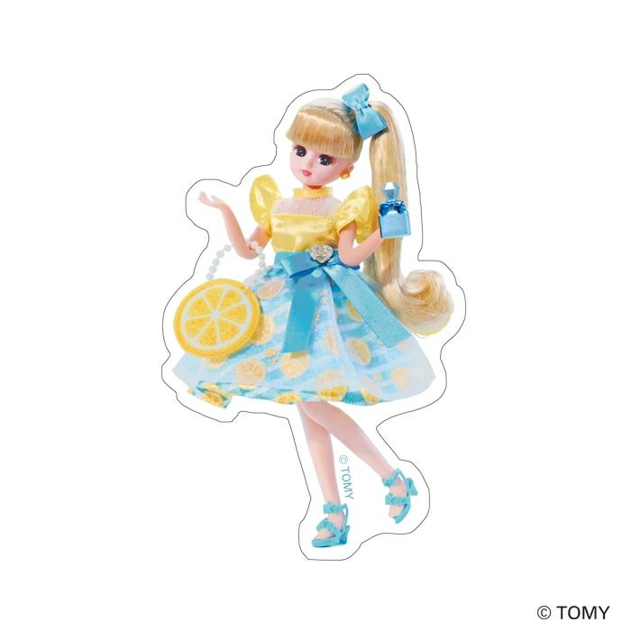 ｽﾃｯｶｰ3柄ｾｯﾄ ﾌﾞﾃｨｯｸ ﾘｶちゃん