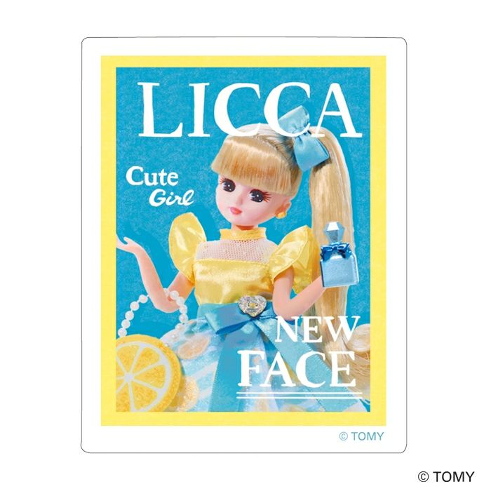 ｽﾃｯｶｰ3柄ｾｯﾄ ﾌﾞﾃｨｯｸ ﾘｶちゃん