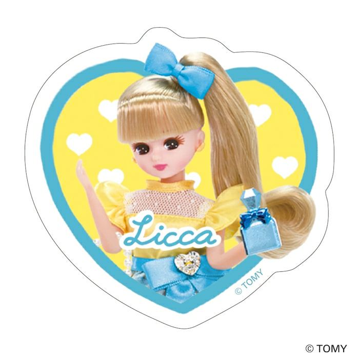 ｽﾃｯｶｰ3柄ｾｯﾄ ﾌﾞﾃｨｯｸ ﾘｶちゃん