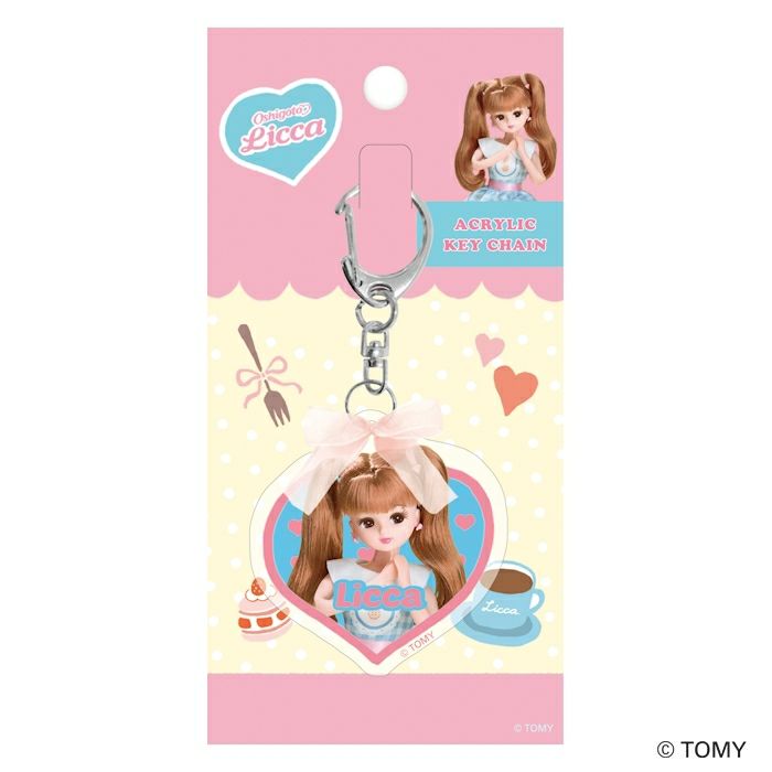 ﾘﾎﾞﾝ付きｱｸﾘﾙｷｰﾎﾙﾀﾞｰ ｹｰｷｼｮｯﾌﾟ ﾘｶちゃん