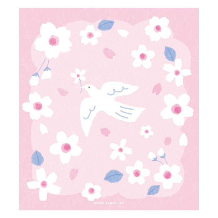 ﾒﾓﾊﾟｯﾄﾞ ｻｸﾗと白い鳥