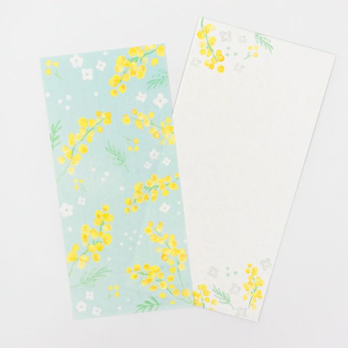 今日のお手紙 ﾐﾓｻﾞと白い花