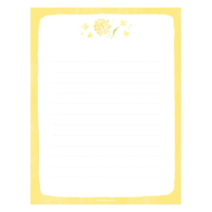 今日のお手紙ﾚﾀｰｾｯﾄ 菜の花