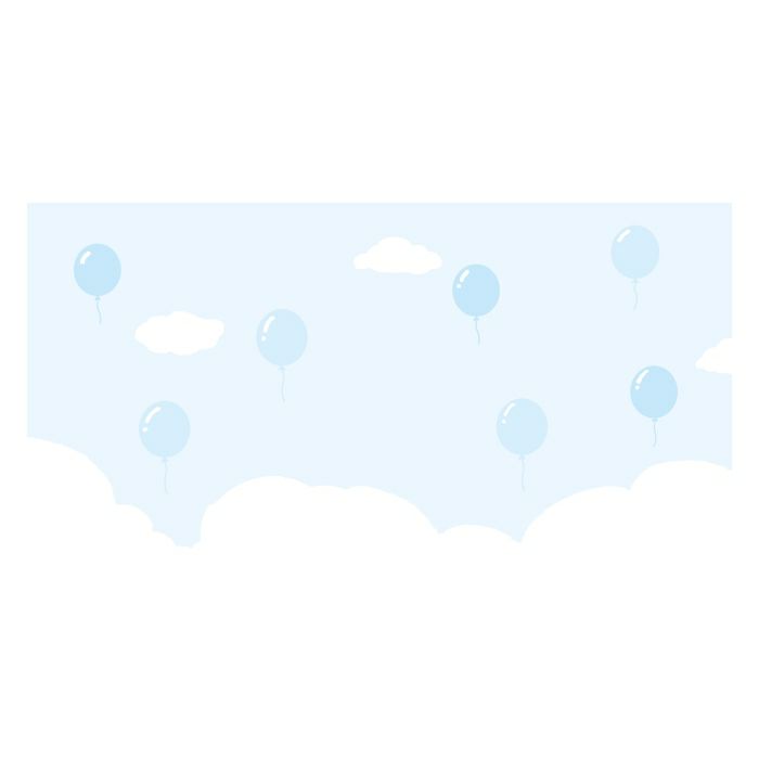 二つ折り色紙 ﾊﾞﾙｰﾝ