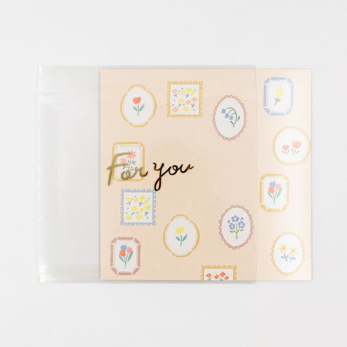  二つ折り色紙 ﾌﾞﾛｰﾁ