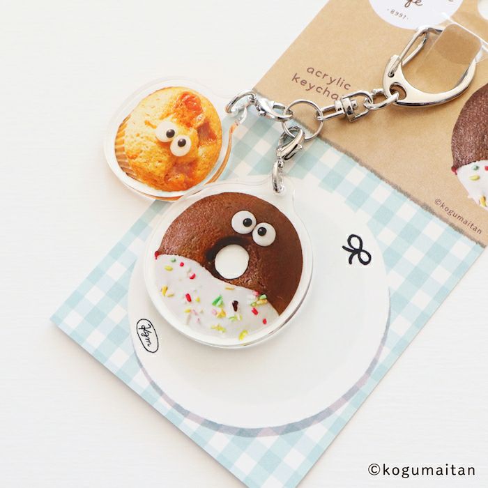 ｱｸﾘﾙ2連ｷｰﾎﾙﾀﾞｰ どなすけ こぐまいたん